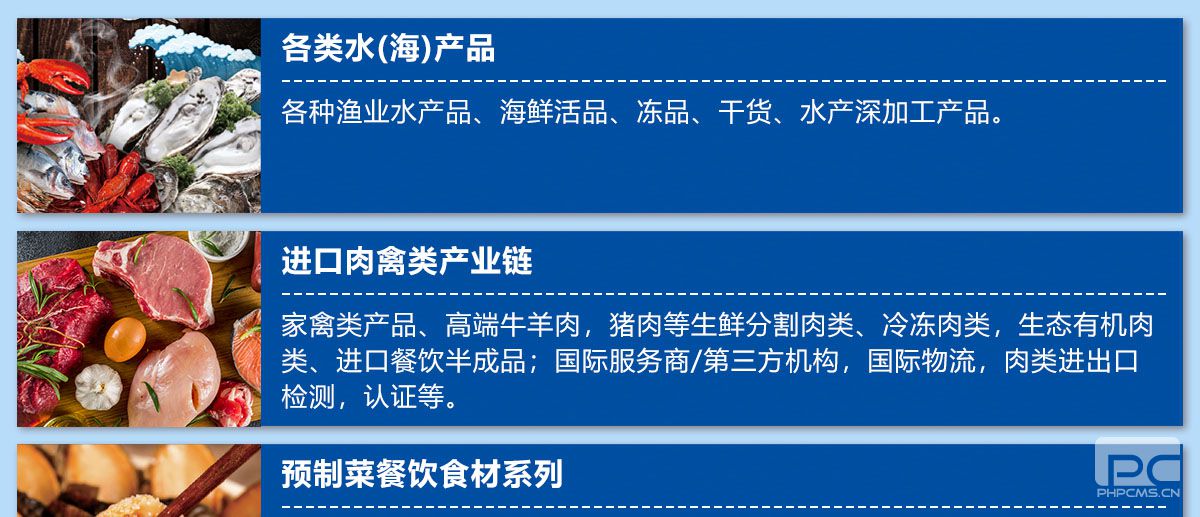 2025第三届全球海鲜（对虾）贸易节展品范围图