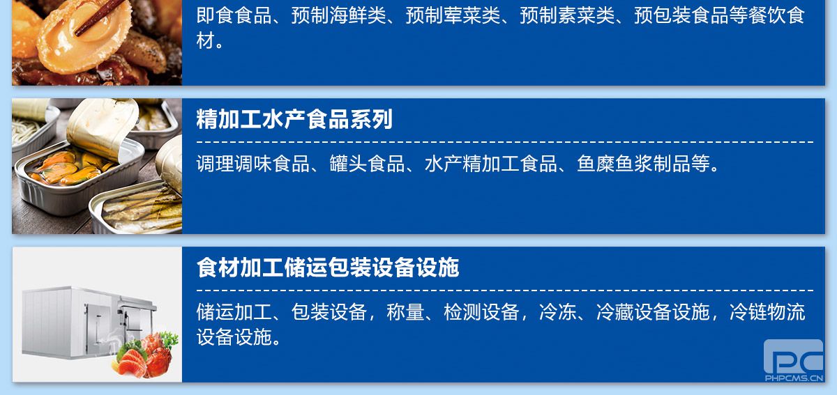 2025第三届全球海鲜（对虾）贸易节展品范围图